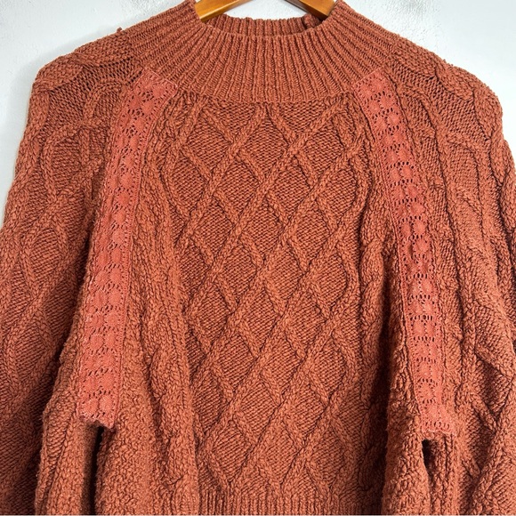 Free People Women’s Parfait Pullover Dolman Sleeve Diamond Kinit Sweater Size XS - Picture 7 of 12